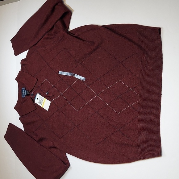 Dockers Argyle Sweater Size Medium - Picture 1 of 9